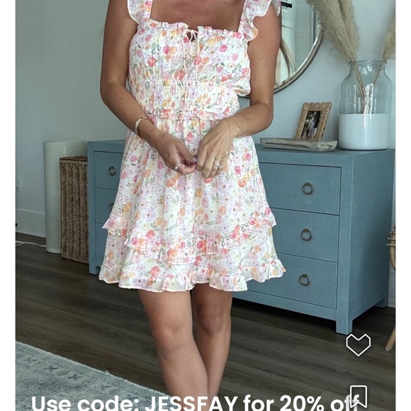 Floral Ruffle Dress - Picture 2 of 3